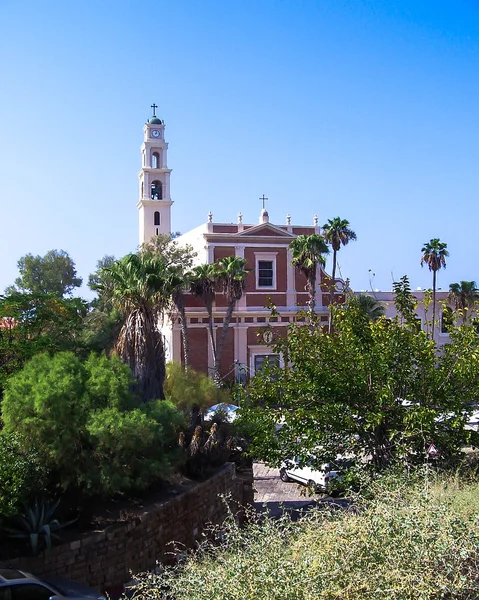 St.-Pieterskerk is een franciscaner kerk in jaffa, onderdeel van tel aviv, Israël. — Stockfoto