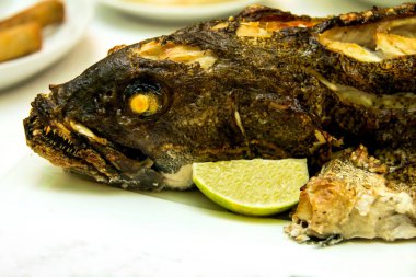 Orfoz Ziyafet masada fırında pişmiş