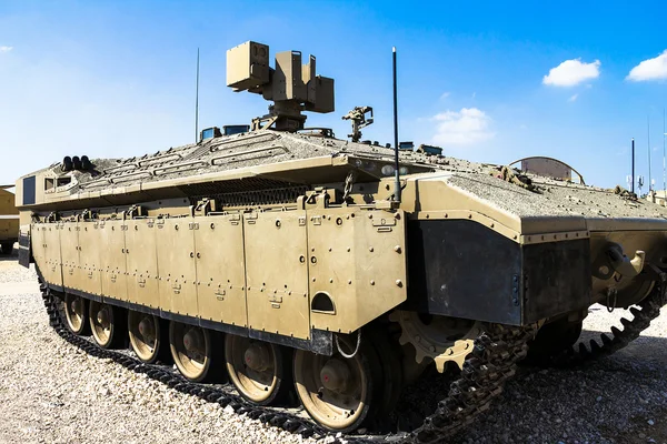 Israeli made Namer Heavy Armored Personnel Carrier. Latrún, Israel — Foto de Stock