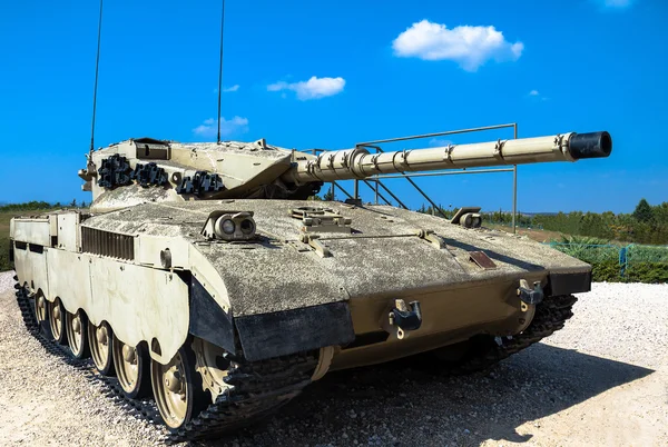 Israël gemaakt belangrijkste strijd tank Merkava Mk I. Latrun, Israël — Stockfoto