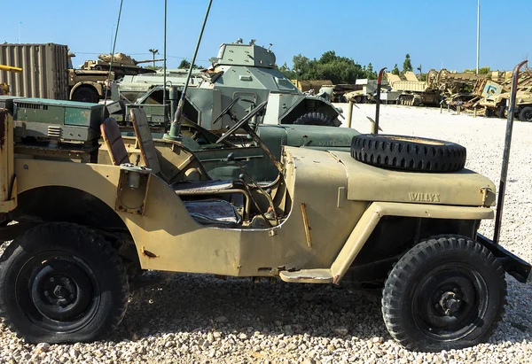 Willys MB, U.S. Army Truck, 1 / 4 ton, 4x4 o Ford GPW. Latrún, Israel —  Fotos de Stock