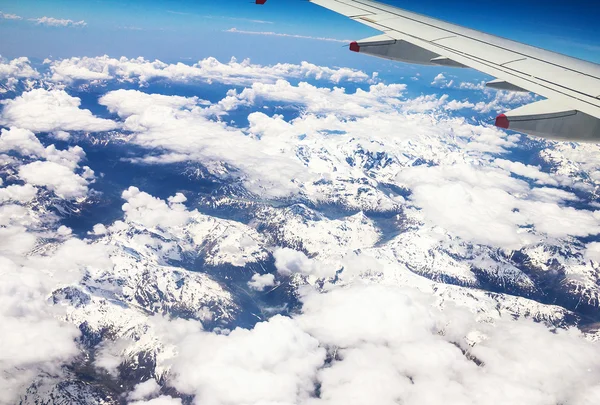 Voo sobre os Alpes , — Fotografia de Stock