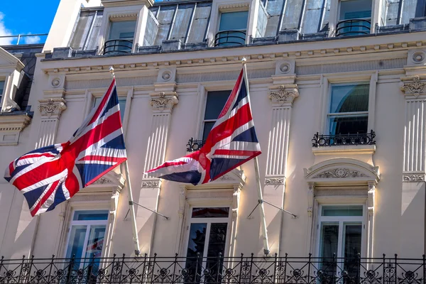 Banderas británicas en Londres — Foto de Stock