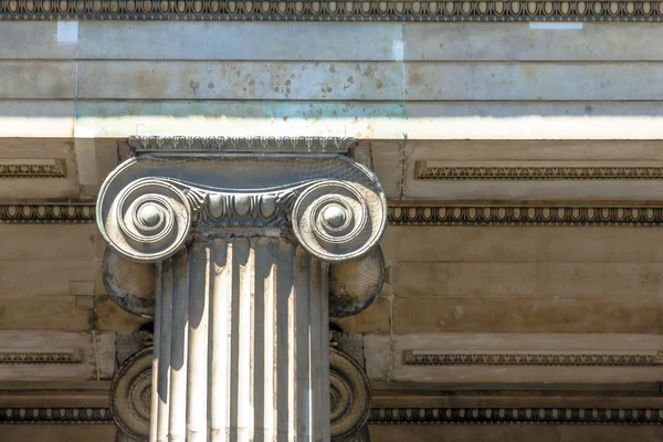 Classical Greek or Roman Ionic column in British Museum. London. UK — Stock Photo, Image