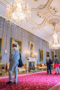   İç Ortaçağ Windsor Castle Kraliyet Sarayı. İngiltere