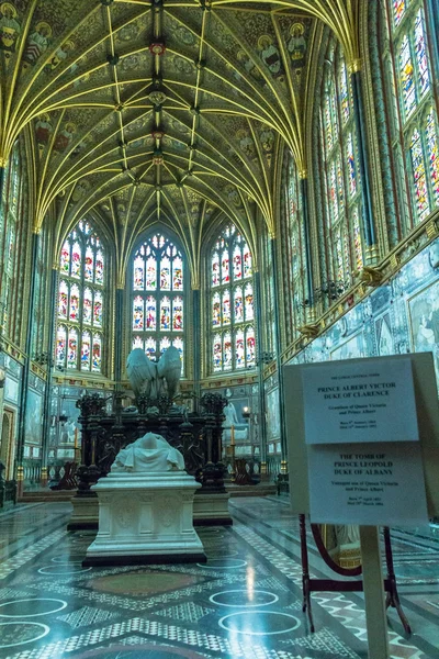 Dentro da Capela de São Jorge. Castelo de Windsor. Reino Unido — Fotografia de Stock