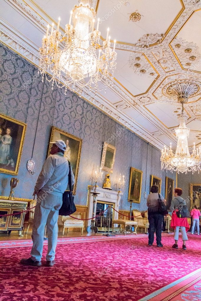 Interior Of Royal Palace In Medieval Windsor Castle Uk