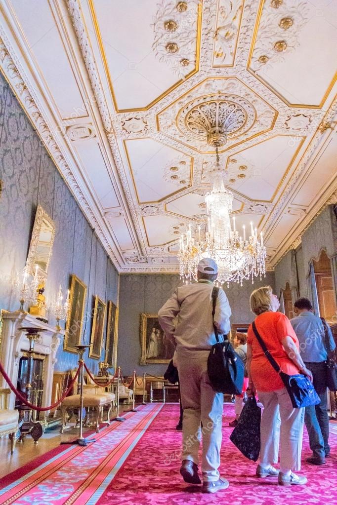 Interior Of Royal Palace In Medieval Windsor Castle Uk