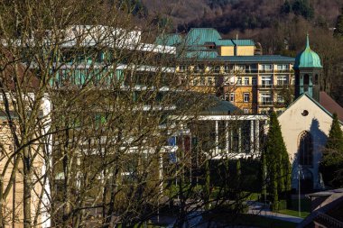  Yatay, Caracalla Spa ve hastane Kilisesi, Baden-Baden, Almanya 