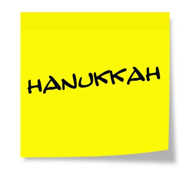 Hanuka yapışkan not