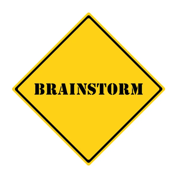Brainstormen teken — Stockfoto