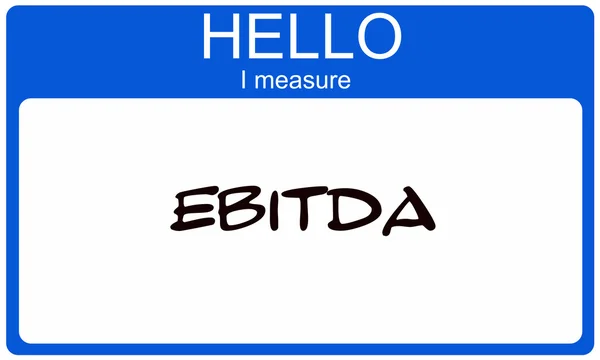 Hello I measure EBITDA — Stock Photo, Image