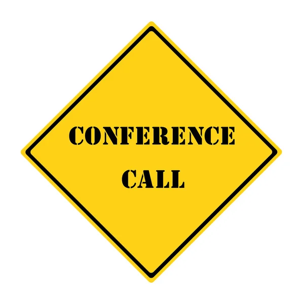 Conference Call Sign — Stock Photo © mybaitshop #59331269