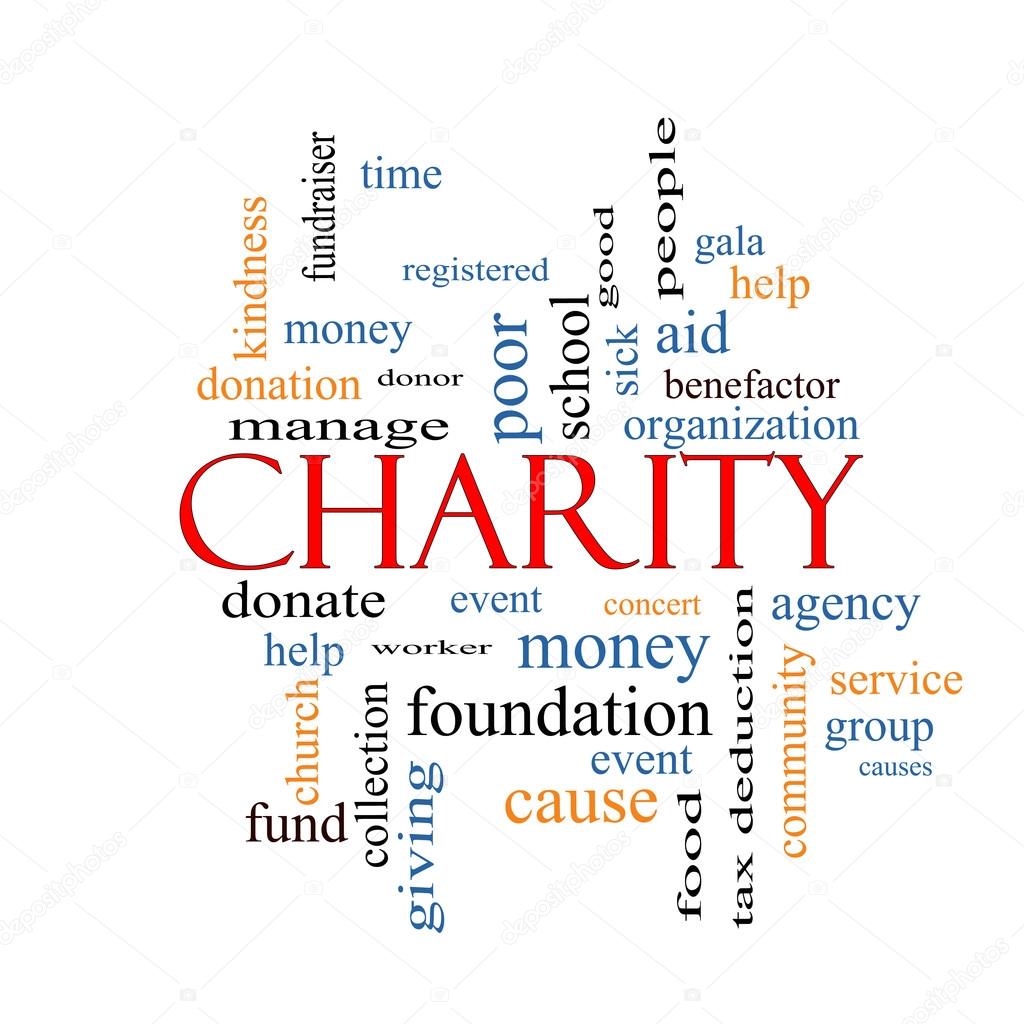 Charity Word Cloud Concept 