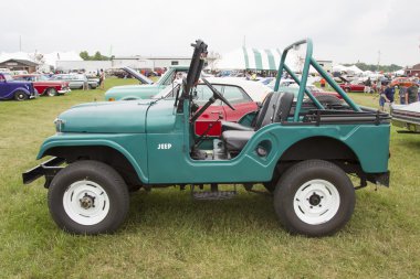 1965 Willys Jeep Side View clipart