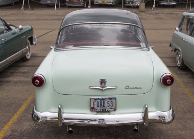 1953 Green Ford Customline Overdrive Car Rear View