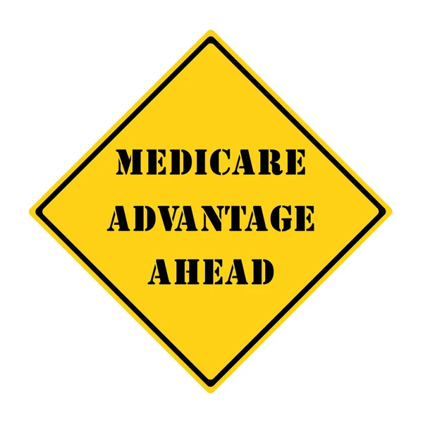Medicare Advantage Ahead Sign — ストック写真