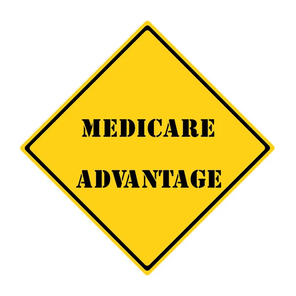 Medicare Advantage Sign — Stok fotoğraf