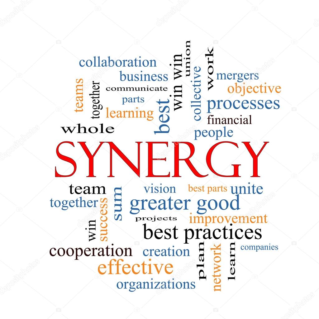 Synergy Word Cloud Concept 