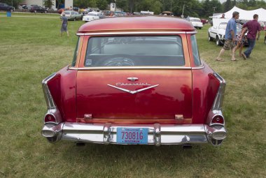 1957 Chevy Bel Air Wagon Car Rear view