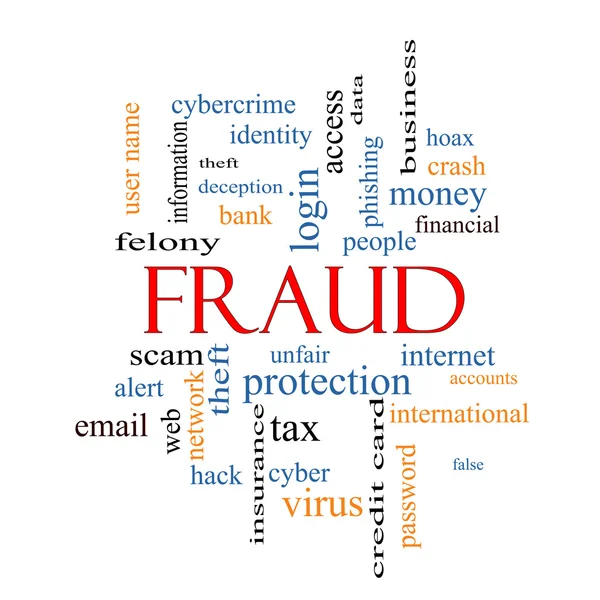 Fraud Word Cloud Concept — Stock Photo, Image