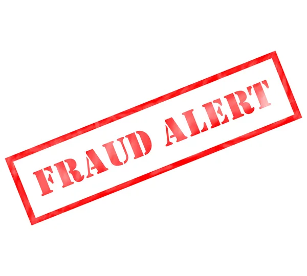 Fraud Alert Red Rectangle grunge stamp Royalty Free Stock Photos