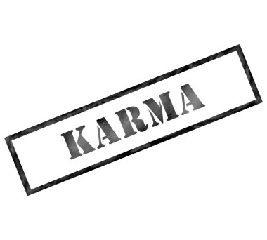 Siyah Karma dikdörtgen biçimli damga yıpranmış
