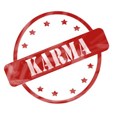Kırmızı yıpranmış 