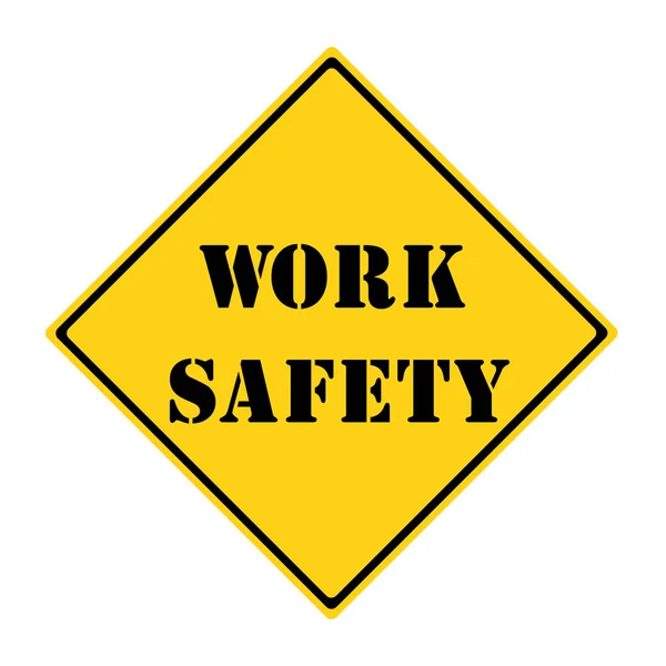 Work Safety Sign — Stock Photo, Image