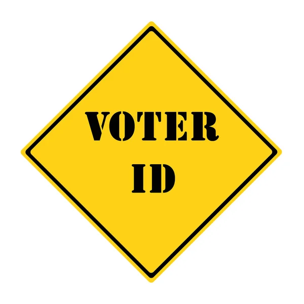 Voter ID Sign — Stock Photo, Image