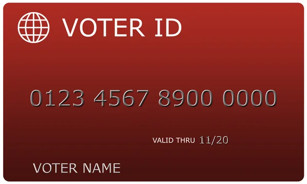 Voter ID sample card Royalty Free Stock Images