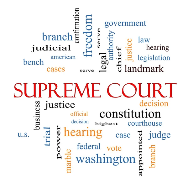 Supreme Court Word Cloud Concept — Stock Photo, Image