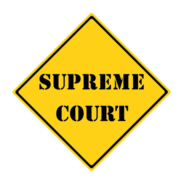Najwyższy Sąd znak — Zdjęcie stockowe