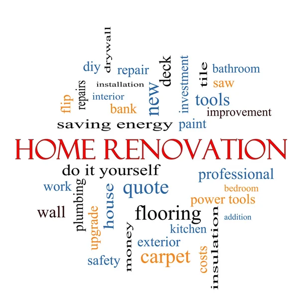 Home Renovation Word Cloud Concept — Stock Photo, Image