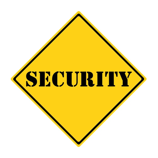 Security Road Sign — Stock Photo, Image