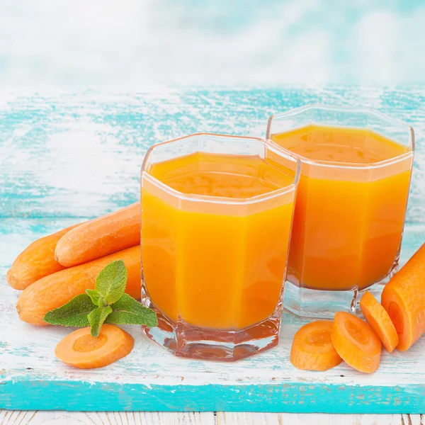 Fruit en groente smoothies top uitzicht. — Stockfoto