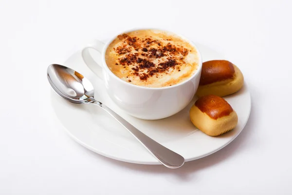 커피 컵과 과자 — 스톡 사진