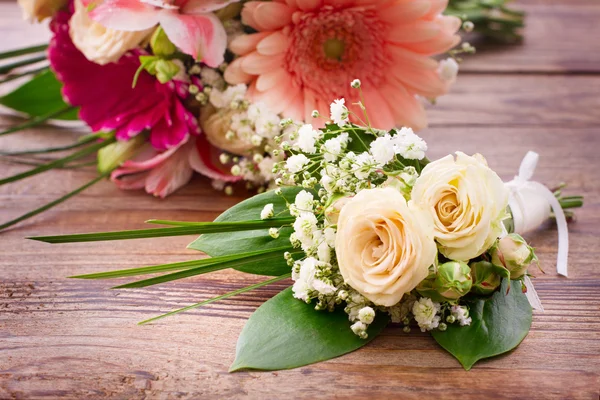 Bouquet da sposa, sfondo . — Foto Stock