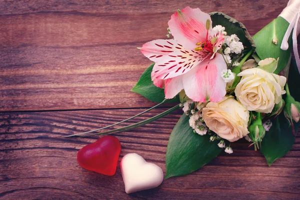 Wedding bouquet, background. — Stock Photo, Image