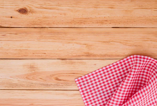 Fundo de textura de madeira e toalha de mesa — Fotografia de Stock