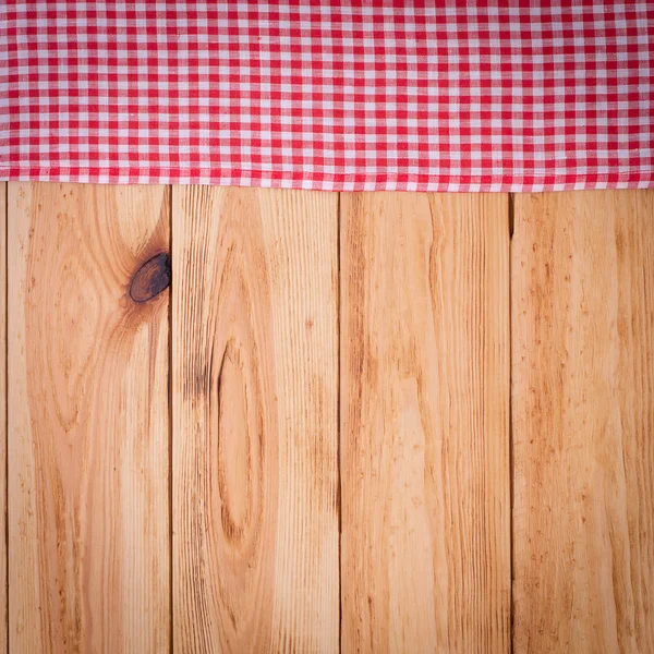 Wooden texture background and tablecloth — Stock Photo, Image