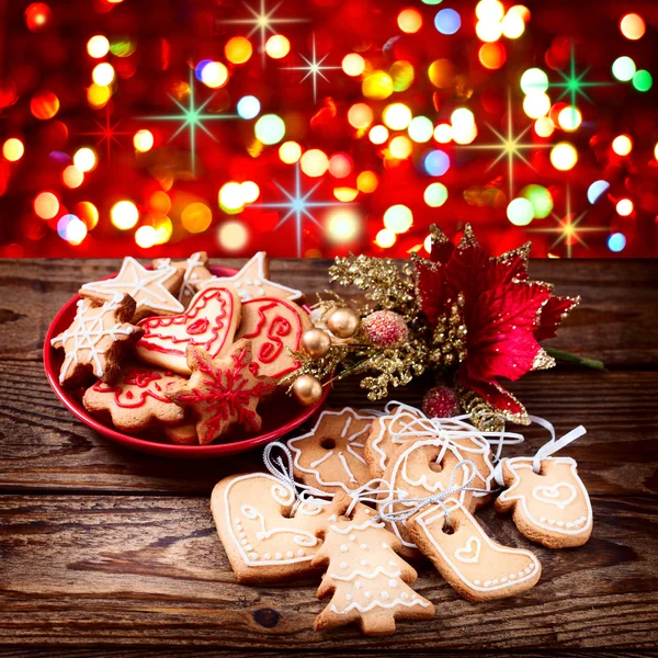 Christmas cookies handgjorda — Stockfoto