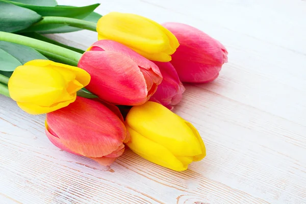 Tavaszi virág tulipán csokor — Stock Fotó