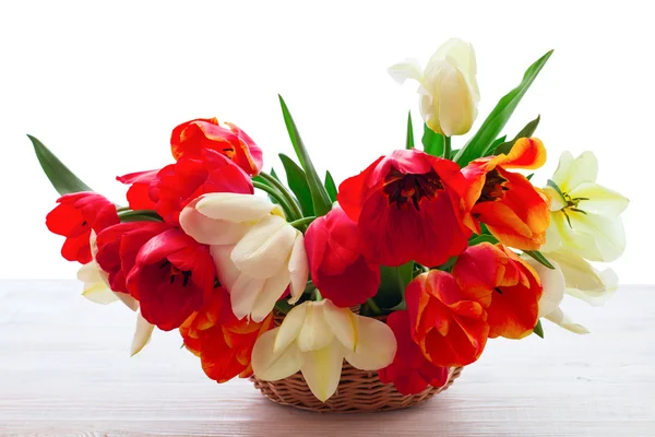 Kytice tulipánů jarní květ — Stock fotografie