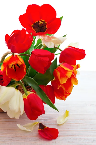 Bukiet kwiatów tulipany wiosna — Zdjęcie stockowe