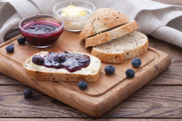 Overhead view on healthy breakfast — Stock Photo, Image