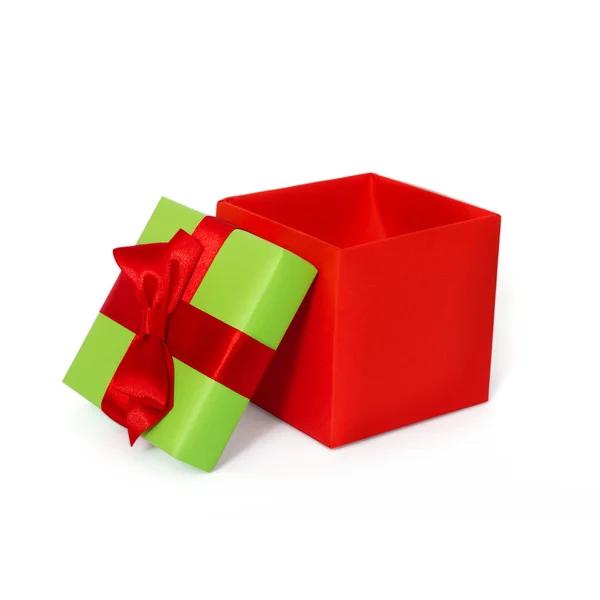 Gift box with ribbon — Stock Photo, Image