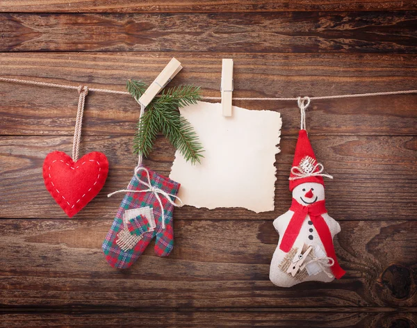 Juguetes árbol de Navidad hecho a mano — Foto de Stock