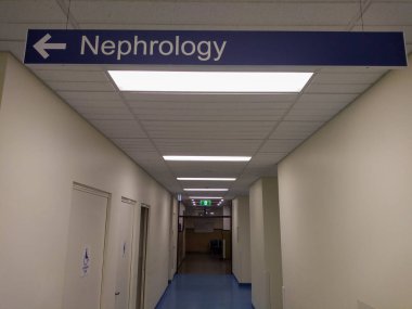 Sydney Avustralya 'da bir hastanede nefroloji imzası. 