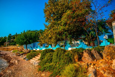 Güzel tropikal sahil manzarası